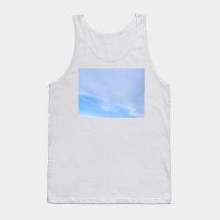 Blue sky, fluffy clouds, aesthetic sky Tank Top